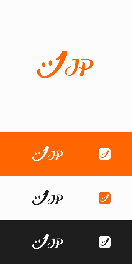 designdesign (designdesign)さんのシンプルなロゴが得意な方：「JP」の２文字に「スマイル」を加えたロゴの募集 への提案