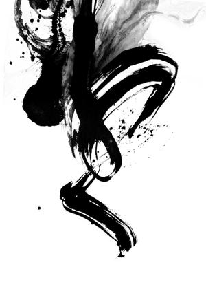 yurika25 (5f2a98ff2098e)さんの「墨」で描く抽象画デザイン（客室やフロントに飾るイメージです）への提案