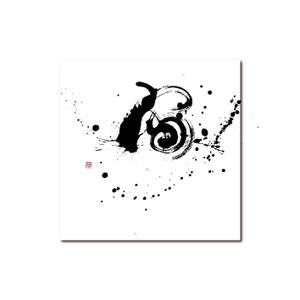 楽墨庵 (laksmi-an)さんの「墨」で描く抽象画デザイン（客室やフロントに飾るイメージです）への提案