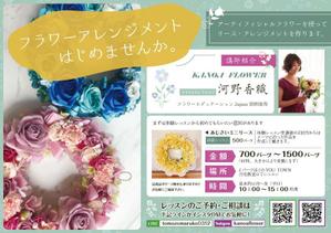 SHU (workinjp)さんのフラワーアレンジメント教室の生徒募集チラシ作成への提案