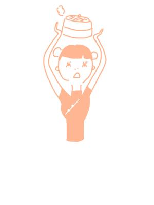 chubibuni (chubibuni)さんのネオ中華バル【小籠包スタンド】のグラスのにプリントするイラスト作成への提案