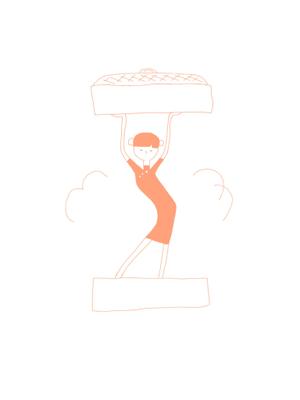 chubibuni (chubibuni)さんのネオ中華バル【小籠包スタンド】のグラスのにプリントするイラスト作成への提案