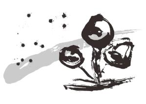 cal_123 (cal_123)さんの「墨」で描く抽象画デザイン（客室やフロントに飾るイメージです）への提案