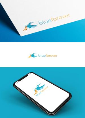 holy245 (holy245)さんのアパレルショップサイト 「blue forever」のロゴ作成以来への提案