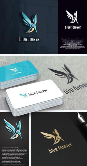 take5-design (take5-design)さんのアパレルショップサイト 「blue forever」のロゴ作成以来への提案