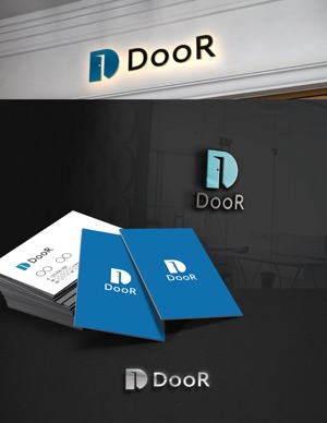 D.R DESIGN (Nakamura__)さんのITコンサル、通信サービス「DooR株式会社」のロゴへの提案