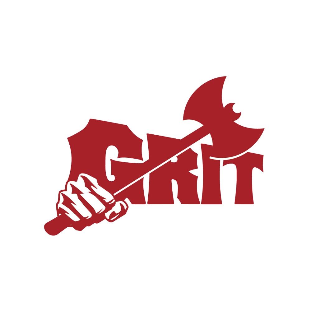 早稲田大学男子ラクロス部のスローガンGRITのロゴ