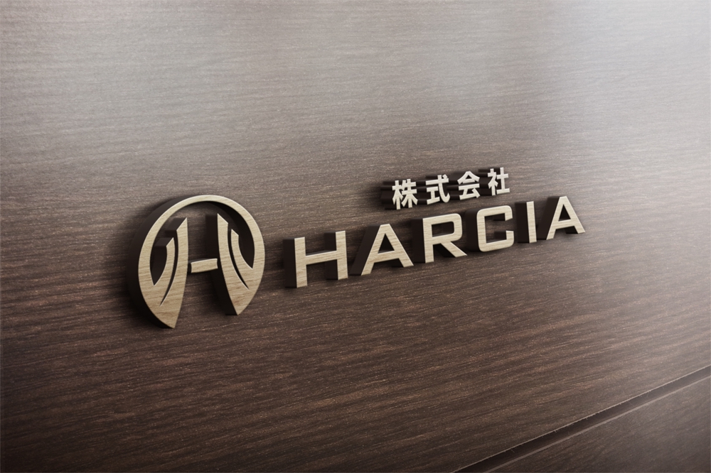 建築業、株式会社HARCIA名刺ロゴ
