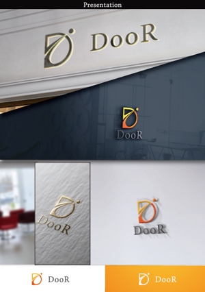 hayate_design (hayate_desgn)さんのITコンサル、通信サービス「DooR株式会社」のロゴへの提案