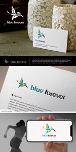 neomasu (neomasu)さんのアパレルショップサイト 「blue forever」のロゴ作成以来への提案