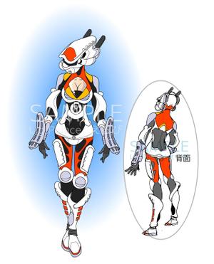 株式会社エルエルパレス／岩気裕司 (elpiy)さんのヒーローキャラクターのスーツデザイン資料への提案