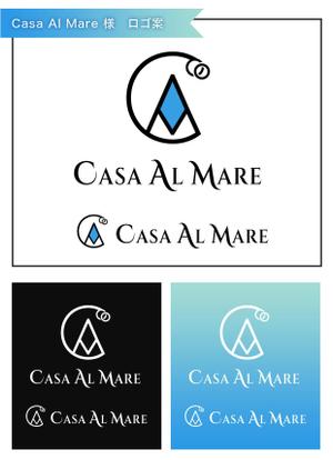 K-m ()さんのビーチウエディング運営事業「Casa Al Mare」のロゴへの提案