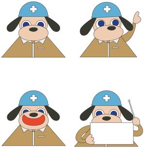 TAMAMI (bluesteyes)さんの建設現場を説明する動物のキャラクターデザインへの提案