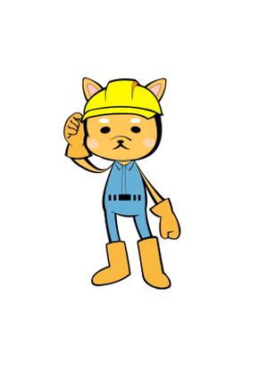 ぎんけ (ginke328)さんの建設現場を説明する動物のキャラクターデザインへの提案