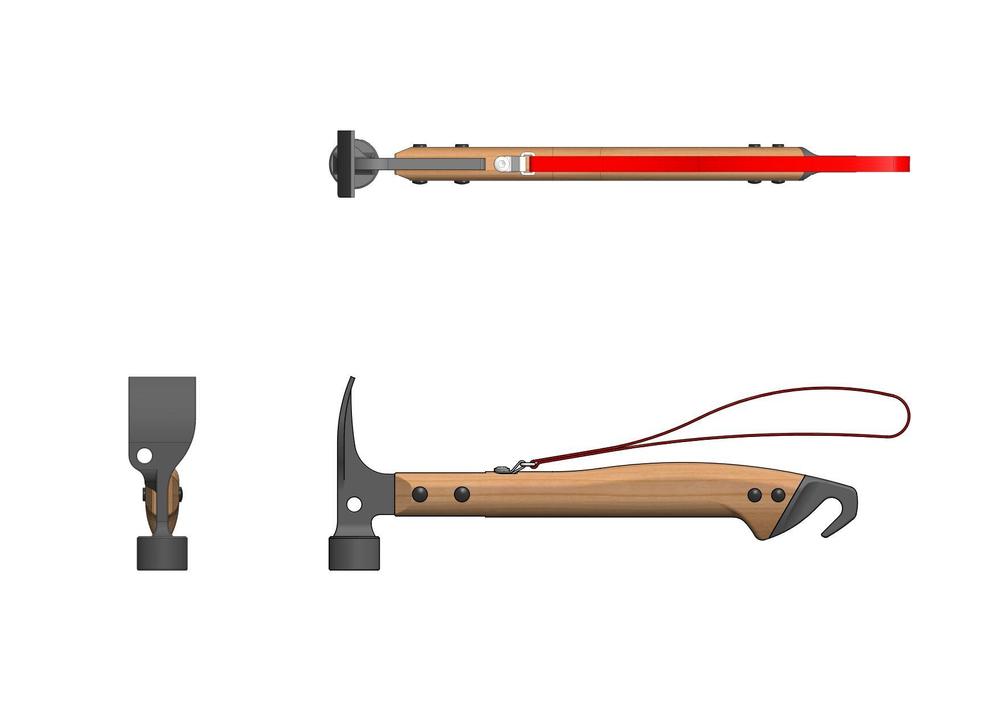 キャンプ用ペグハンマーのデザイン依頼　（製作図・３D希望）の仕事