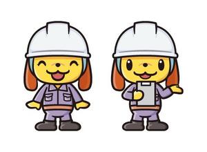 aureolin86 (aureolin86)さんの建設現場を説明する動物のキャラクターデザインへの提案