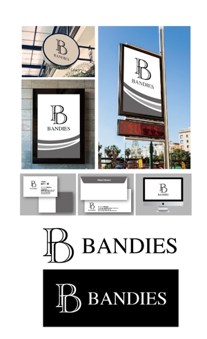 Hernandez (king_j)さんの企業名「BANDIES」のロゴへの提案