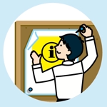 はちのすデザイン (honeycomb_design)さんの日本在住外国人向けに情報発信をするSNS用のロゴへの提案