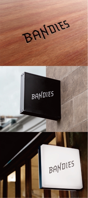 アズカル (azukal)さんの企業名「BANDIES」のロゴへの提案