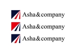 loto (loto)さんのマーケティング/リサーチ会社　Asha & company（ｱｼｬ ｱﾝﾄﾞ ｶﾝﾊﾟﾆｰ)のロゴへの提案