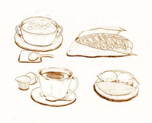 平林由衣 (hrbys_y)さんのカフェのコンセプトを表現するイラストへの提案