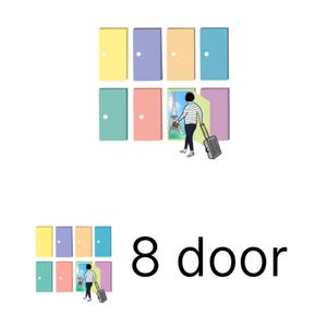Y create (yuppyyuppy1983)さんの旅行会社、株式会社エイトドアのロゴへの提案