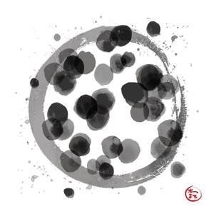 ナポレノン 6314 (kikuchi1971)さんの「墨」で描く抽象画デザイン（客室やフロントに飾るイメージです）への提案