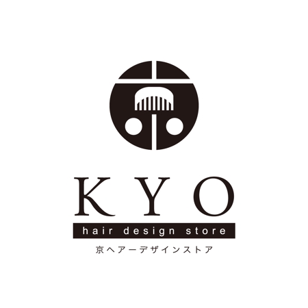 kurumi82 (kurumi82)さんの「KYO hair design store 　京ヘアーデザインストア」のロゴ作成への提案