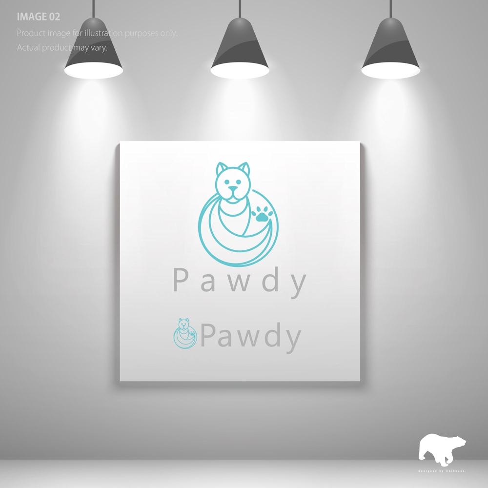 キャット用品ブランド「Pawdy(パウディ)」のロゴ