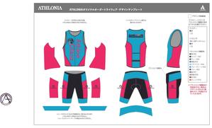 クラナデザイン (crana)さんのトライアスロンチーム「AthlonGlänz」のオリジナルトライウェアデザインへの提案