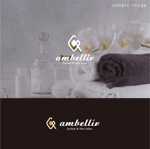 smoke-smoke (smoke-smoke)さんの新規オープン美容室、アイラッシュ店舗『ambellir（アンベリール）』のロゴへの提案