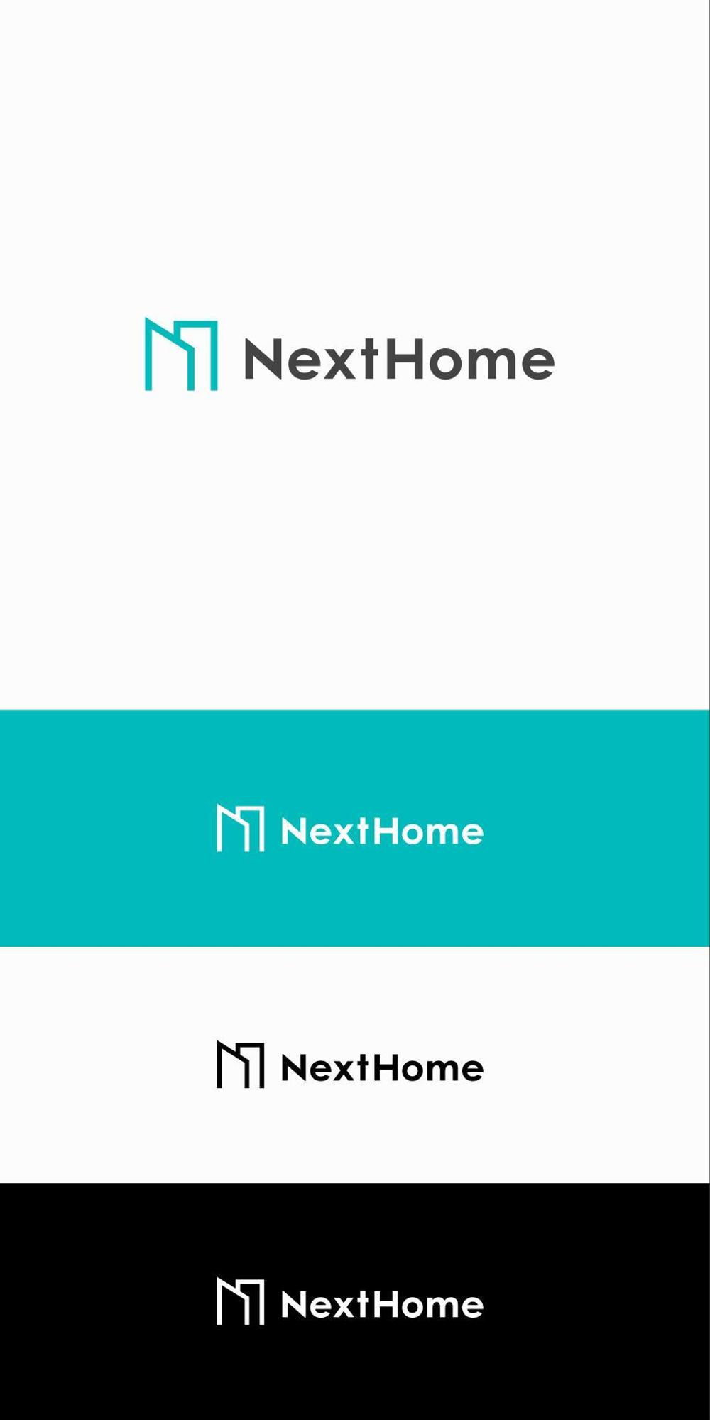 不動産店舗『NextHome』のロゴ　名刺、看板用