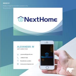 レテン・クリエイティブ (tattsu0812)さんの不動産店舗『NextHome』のロゴ　名刺、看板用への提案