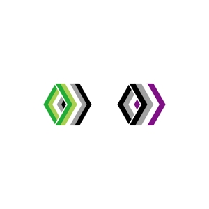 Hi-Design (hirokips)さんのセクシャルマイノリティカラーを使ったシンプルなロゴへの提案
