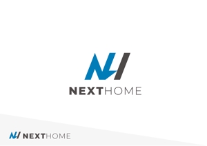blue blues (PLANETS)さんの不動産店舗『NextHome』のロゴ　名刺、看板用への提案