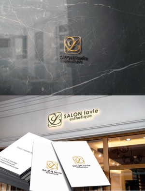 BKdesign (late_design)さんの『salon lavie』『SALON　lavie』その下にesthetiqueを。  への提案