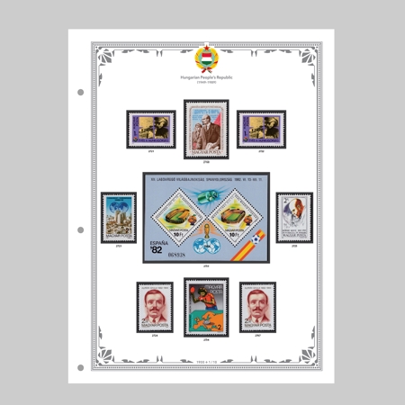ハンガリー人民共和国の切手を収納するための切手帳リーフ 飾り罫 の依頼 外注 イラスト制作の仕事 副業 クラウドソーシング ランサーズ Id