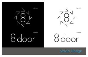 s-design (sorao-1)さんの旅行会社、株式会社エイトドアのロゴへの提案