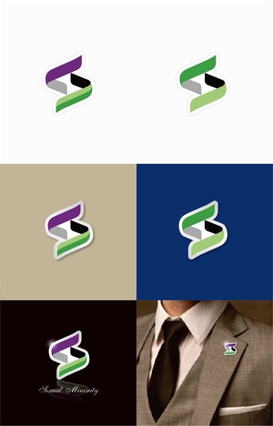 eldordo design (eldorado_007)さんのセクシャルマイノリティカラーを使ったシンプルなロゴへの提案