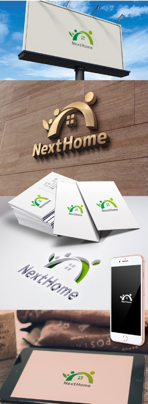 k_31 (katsu31)さんの不動産店舗『NextHome』のロゴ　名刺、看板用への提案