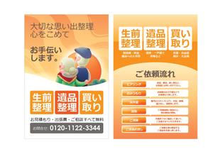 tokyozine (tokyozine)さんの遺品整理・買取査定の案内チラシ作成　官製はがきサイズ（両面カラー）への提案