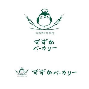 marukei (marukei)さんの小さな町のパン屋さん「すずめベーカリー」のロゴへの提案