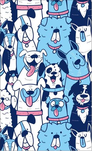 R・N design (nakane0515777)さんのドッグサロンブレ「dog salon Blé」店頭看板イラストデザインへの提案