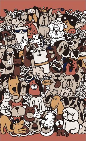 R・N design (nakane0515777)さんのドッグサロンブレ「dog salon Blé」店頭看板イラストデザインへの提案
