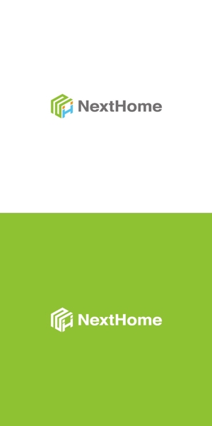 ヘッドディップ (headdip7)さんの不動産店舗『NextHome』のロゴ　名刺、看板用への提案