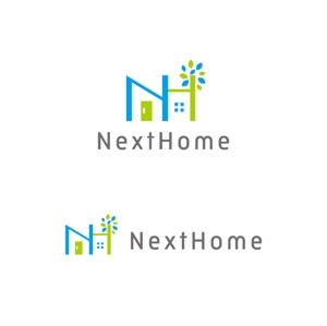 otanda (otanda)さんの不動産店舗『NextHome』のロゴ　名刺、看板用への提案
