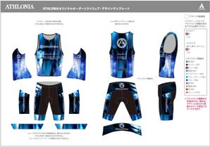 Good Graphika (Oshy)さんのトライアスロンチーム「AthlonGlänz」のオリジナルトライウェアデザインへの提案
