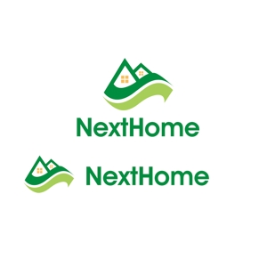 calimbo goto (calimbo)さんの不動産店舗『NextHome』のロゴ　名刺、看板用への提案