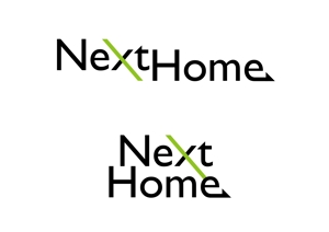 ajisaiafro (ajisaiafro)さんの不動産店舗『NextHome』のロゴ　名刺、看板用への提案