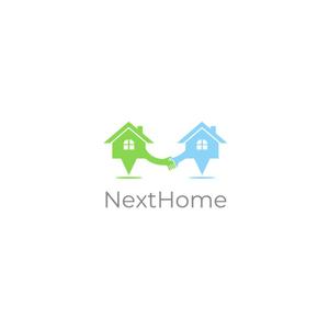 WIZE DESIGN (asobigocoro_design)さんの不動産店舗『NextHome』のロゴ　名刺、看板用への提案
